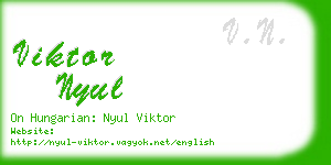 viktor nyul business card